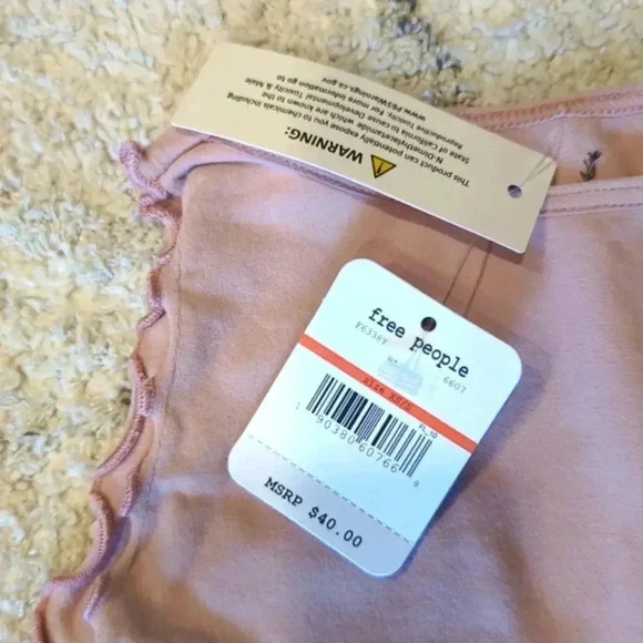 Free People Women's Bodysuit‎ Size M/L Feels Right Ballet Rose Thong Bodysuit - Picture 5 of 5